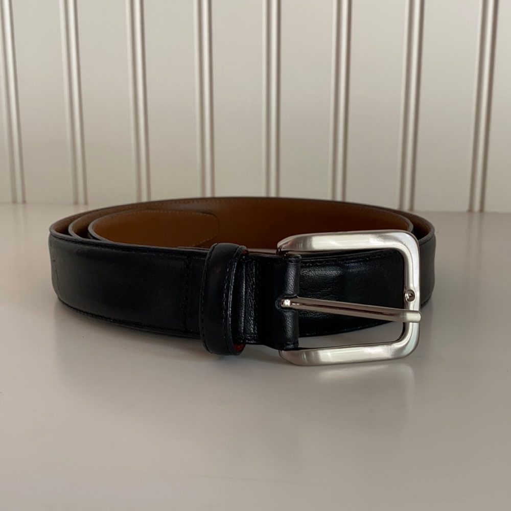 Italian Leather Black Belt